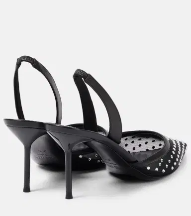 Paris Texas Lidia 70 embellished mesh slingback pumps | Thumbnail 2 Paris Texas Lidia 70 embellished mesh slingback pumps | Thumbnail 2