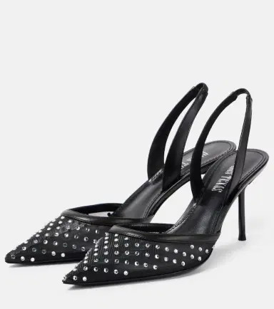 Paris Texas Lidia 70 embellished mesh slingback pumps | Thumbnail 4 Paris Texas Lidia 70 embellished mesh slingback pumps | Thumbnail 4