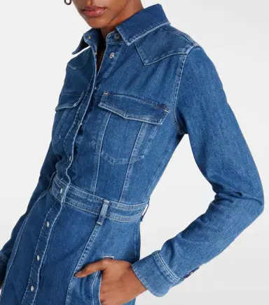 7 For All Mankind Denim midi dress | Thumbnail 2 7 For All Mankind Denim midi dress | Thumbnail 2
