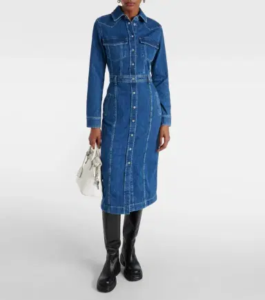 7 For All Mankind Denim midi dress | Thumbnail 6 7 For All Mankind Denim midi dress | Thumbnail 6