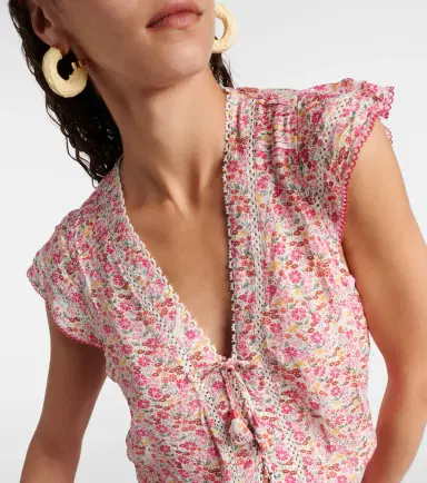 Poupette St Barth Anais floral minidress | Thumbnail 4 Poupette St Barth Anais floral minidress | Thumbnail 4
