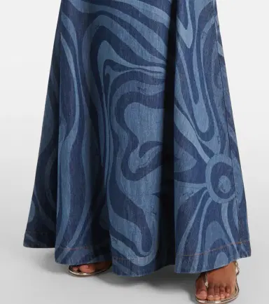 Pucci Marmo high-rise denim maxi skirt | Thumbnail 4 Pucci Marmo high-rise denim maxi skirt | Thumbnail 4