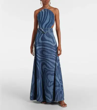 Pucci Marmo high-rise denim maxi skirt | Thumbnail 5 Pucci Marmo high-rise denim maxi skirt | Thumbnail 5