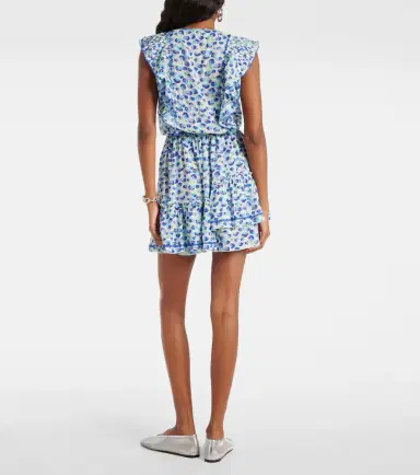 Poupette St Barth Bambi printed ruffled minidress | Thumbnail 4 Poupette St Barth Bambi printed ruffled minidress | Thumbnail 4