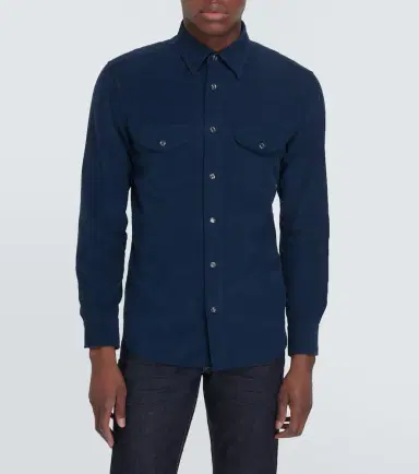 Tom Ford Cotton corduroy Western shirt | Thumbnail 4 Tom Ford Cotton corduroy Western shirt | Thumbnail 4