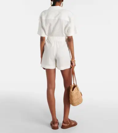 Asceno Zurich linen shorts | Thumbnail 4 Asceno Zurich linen shorts | Thumbnail 4