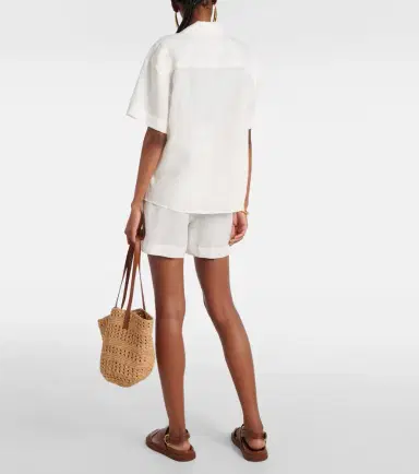 Asceno Prague linen bowling shirt | Thumbnail 2 Asceno Prague linen bowling shirt | Thumbnail 2