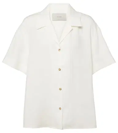 Asceno Prague linen bowling shirt | Thumbnail 1 Asceno Prague linen bowling shirt | Thumbnail 1
