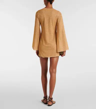 Oséree Oséree Lumière metallic minidress | Thumbnail 2 Oséree Oséree Lumière metallic minidress | Thumbnail 2