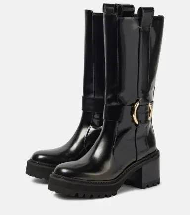 See By Chloé See By Chloé New Ring 60 leather knee-high boots | Thumbnail 3 See By Chloé See By Chloé New Ring 60 leather knee-high boots | Thumbnail 3