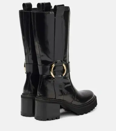 See By Chloé See By Chloé New Ring 60 leather knee-high boots | Thumbnail 4 See By Chloé See By Chloé New Ring 60 leather knee-high boots | Thumbnail 4