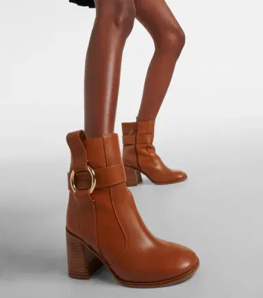 See By Chloé See By Chloé New Ring 80 leather ankle boots | Thumbnail 5 See By Chloé See By Chloé New Ring 80 leather ankle boots | Thumbnail 5