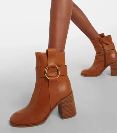 See By Chloé See By Chloé New Ring 80 leather ankle boots | Thumbnail 7 See By Chloé See By Chloé New Ring 80 leather ankle boots | Thumbnail 7