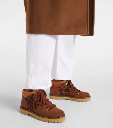 See By Chloé See By Chloé Eileen leopard-print suede lace-up boots | Thumbnail 2 See By Chloé See By Chloé Eileen leopard-print suede lace-up boots | Thumbnail 2