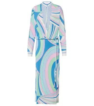 Pucci Layered belted printed tunic | Thumbnail 1 Pucci Layered belted printed tunic | Thumbnail 1