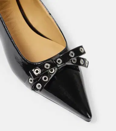 Ganni Eyelets Jewel faux leather ballet flats | Thumbnail 3 Ganni Eyelets Jewel faux leather ballet flats | Thumbnail 3
