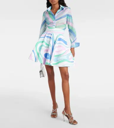 Pucci Marmo cotton poplin miniskirt | Thumbnail 2 Pucci Marmo cotton poplin miniskirt | Thumbnail 2