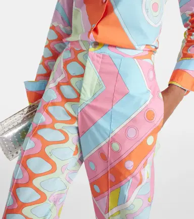Pucci Vivara mid-rise cotton straight pants | Thumbnail 2 Pucci Vivara mid-rise cotton straight pants | Thumbnail 2