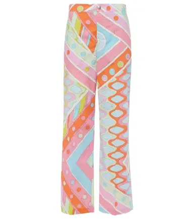 Pucci Vivara mid-rise cotton straight pants | Thumbnail 1 Pucci Vivara mid-rise cotton straight pants | Thumbnail 1