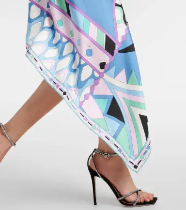Pucci Vivara halterneck silk midi dress | Thumbnail 5 Pucci Vivara halterneck silk midi dress | Thumbnail 5
