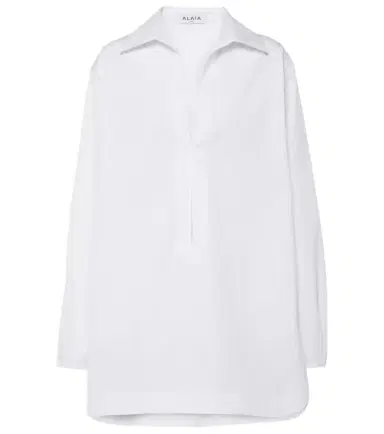 Alaia Alaïa Cotton poplin minidress | Thumbnail 1 Alaia Alaïa Cotton poplin minidress | Thumbnail 1