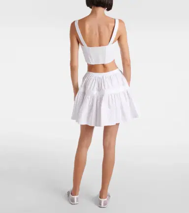 Alaïa Alaïa Cotton crop top | Thumbnail 2 Alaïa Alaïa Cotton crop top | Thumbnail 2