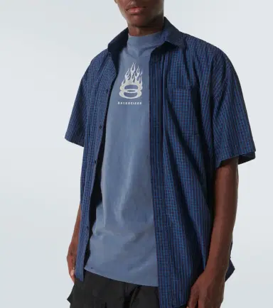 Balenciaga Logo layered cotton shirt | Thumbnail 2 Balenciaga Logo layered cotton shirt | Thumbnail 2