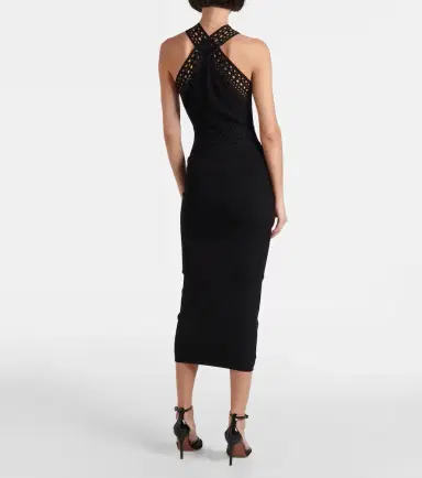 Alaia Alaïa Vienne cutout jersey midi skirt | Thumbnail 4 Alaia Alaïa Vienne cutout jersey midi skirt | Thumbnail 4