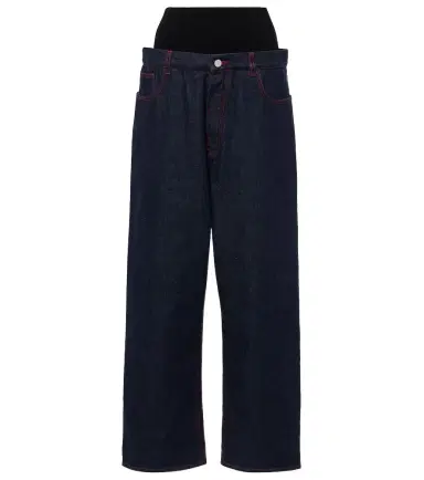Alaia Alaïa Low-rise wide-leg jeans | Thumbnail 1 Alaia Alaïa Low-rise wide-leg jeans | Thumbnail 1