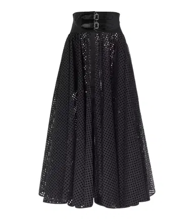 Alaïa Alaïa Cotton-blend midi skirt | Thumbnail 1 Alaïa Alaïa Cotton-blend midi skirt | Thumbnail 1