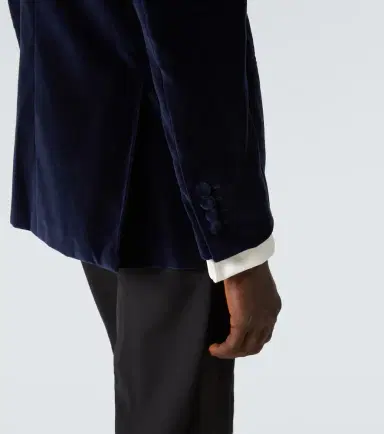 Thom Sweeney Cotton velvet tuxedo jacket | Thumbnail 3 Thom Sweeney Cotton velvet tuxedo jacket | Thumbnail 3