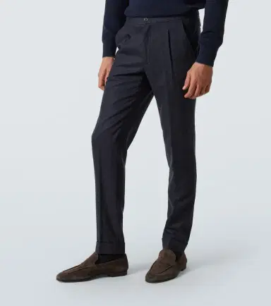 Thom Sweeney Wool straight pants | Thumbnail 2 Thom Sweeney Wool straight pants | Thumbnail 2