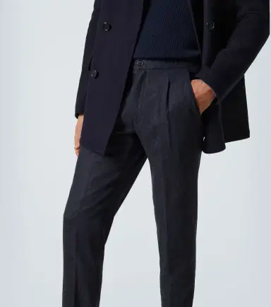 Thom Sweeney Wool straight pants | Thumbnail 3 Thom Sweeney Wool straight pants | Thumbnail 3