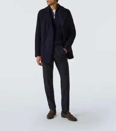 Thom Sweeney Wool straight pants | Thumbnail 4 Thom Sweeney Wool straight pants | Thumbnail 4