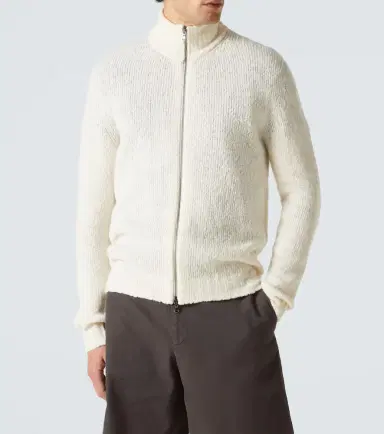 Thom Sweeney Wool and cashmere-blend zip-up sweater | Thumbnail 3 Thom Sweeney Wool and cashmere-blend zip-up sweater | Thumbnail 3