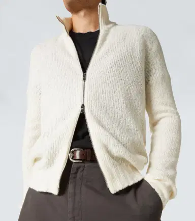 Thom Sweeney Wool and cashmere-blend zip-up sweater | Thumbnail 4 Thom Sweeney Wool and cashmere-blend zip-up sweater | Thumbnail 4