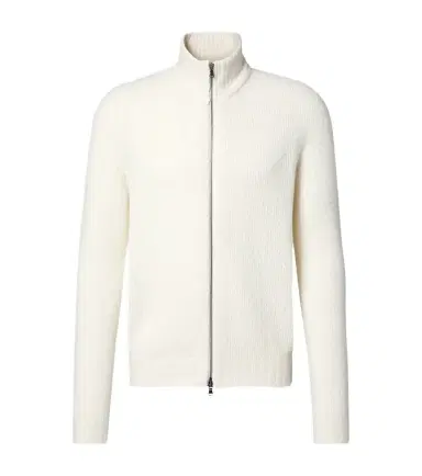 Thom Sweeney Wool and cashmere-blend zip-up sweater | Thumbnail 1 Thom Sweeney Wool and cashmere-blend zip-up sweater | Thumbnail 1