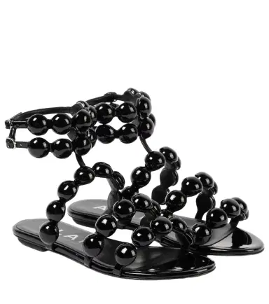 Alaïa Alaïa Sphere leather sandals | Thumbnail 1 Alaïa Alaïa Sphere leather sandals | Thumbnail 1