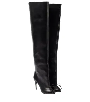 Alaïa Alaïa Bow-detail leather over-the-knee boots | Thumbnail 1 Alaïa Alaïa Bow-detail leather over-the-knee boots | Thumbnail 1