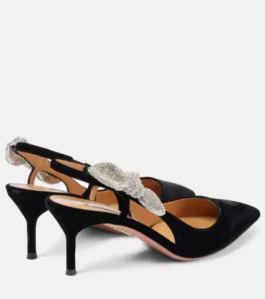 Aquazzura Very Bow Tie Crystal 65 slingback pumps | Thumbnail 4 Aquazzura Very Bow Tie Crystal 65 slingback pumps | Thumbnail 4