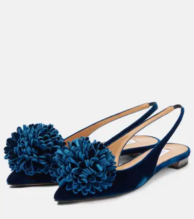 Aquazzura Couturier velvet slingback flats | Thumbnail 3 Aquazzura Couturier velvet slingback flats | Thumbnail 3