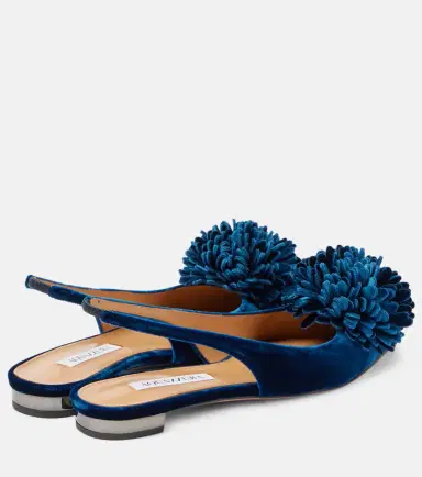 Aquazzura Couturier velvet slingback flats | Thumbnail 4 Aquazzura Couturier velvet slingback flats | Thumbnail 4