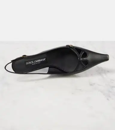 Dolce & Gabbana Leather slingback pumps | Thumbnail 4 Dolce & Gabbana Leather slingback pumps | Thumbnail 4