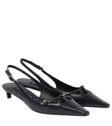 Dolce & Gabbana Leather slingback pumps | Thumbnail 1 Dolce & Gabbana Leather slingback pumps | Thumbnail 1