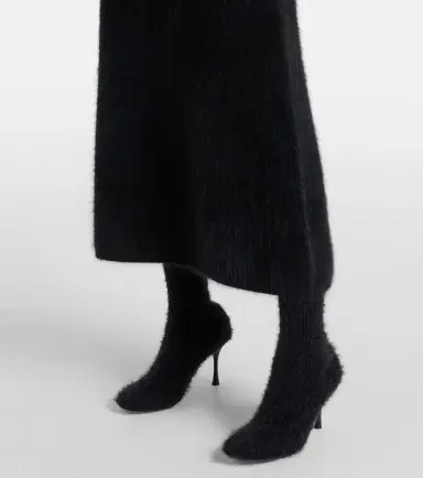 Gianvito Rossi 85 knitted bootie | Thumbnail 6 Gianvito Rossi 85 knitted bootie | Thumbnail 6