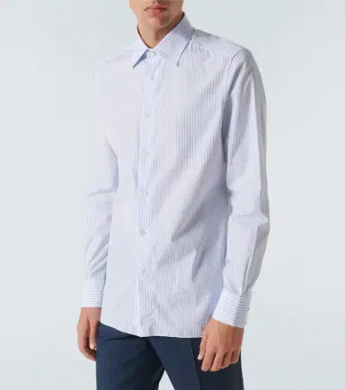 Zegna Striped cotton Oxford shirt | Thumbnail 2 Zegna Striped cotton Oxford shirt | Thumbnail 2