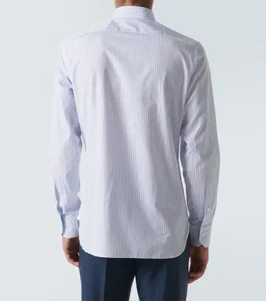 Zegna Striped cotton Oxford shirt | Thumbnail 3 Zegna Striped cotton Oxford shirt | Thumbnail 3