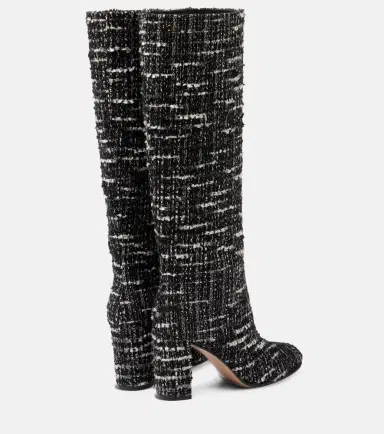 Gianvito Rossi Bouclé knee-high boots | Thumbnail 2 Gianvito Rossi Bouclé knee-high boots | Thumbnail 2