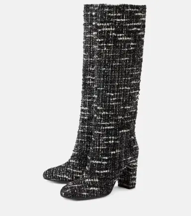 Gianvito Rossi Bouclé knee-high boots | Thumbnail 3 Gianvito Rossi Bouclé knee-high boots | Thumbnail 3