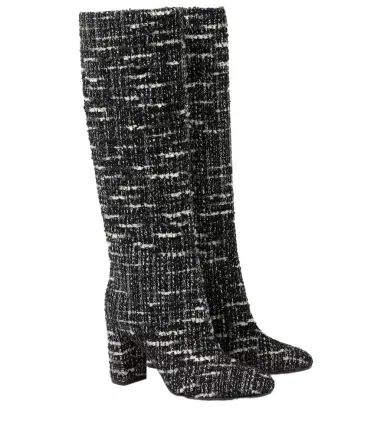 Gianvito Rossi Bouclé knee-high boots | Thumbnail 1 Gianvito Rossi Bouclé knee-high boots | Thumbnail 1